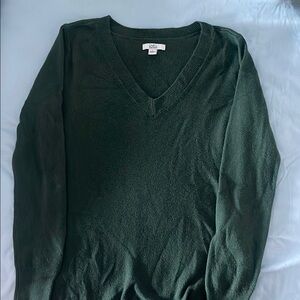 Green V-Neck Women’s Sweater